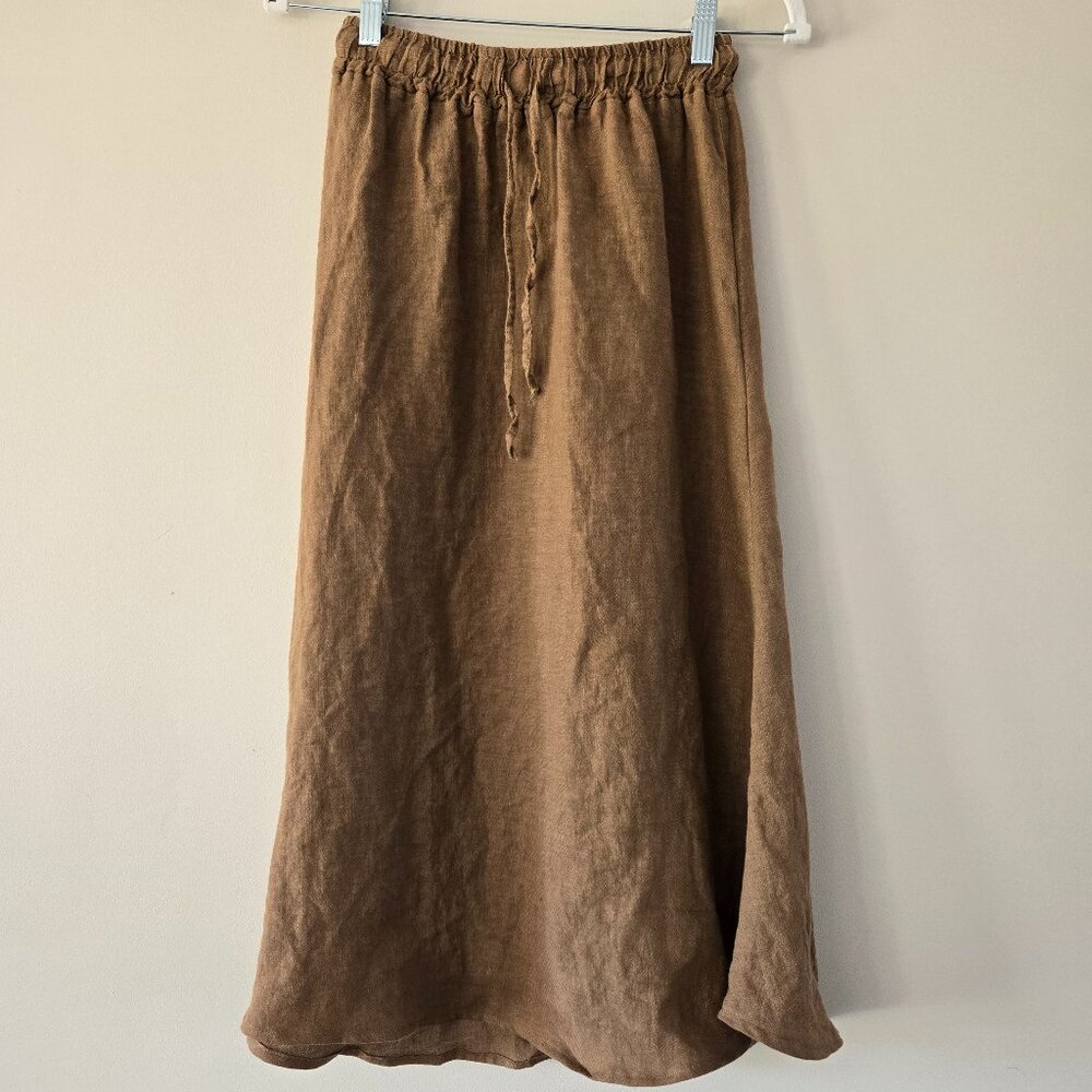 Brown Midi Skirt